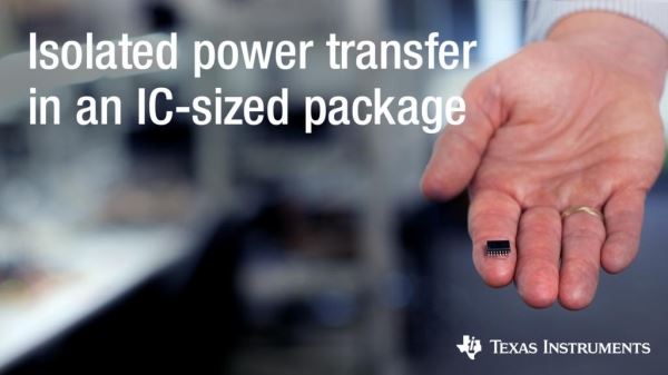 Texas Instruments представила первую микросхему изолированного DC/DC преобразователя с интегрированным трансформатором новой конструкции