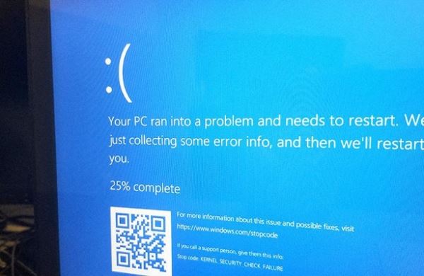 <br />
Спасительное обновление Windows вызвало синий экран смерти<br />

